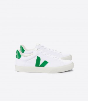 VEJA CAMPO CANVAS WHITE EMERAUDE | VJ24480