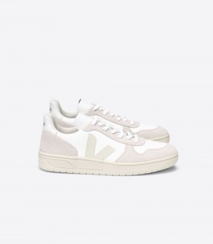 VEJA V-10 B-MESH WHITE NATURAL PIERRE | VJ24558