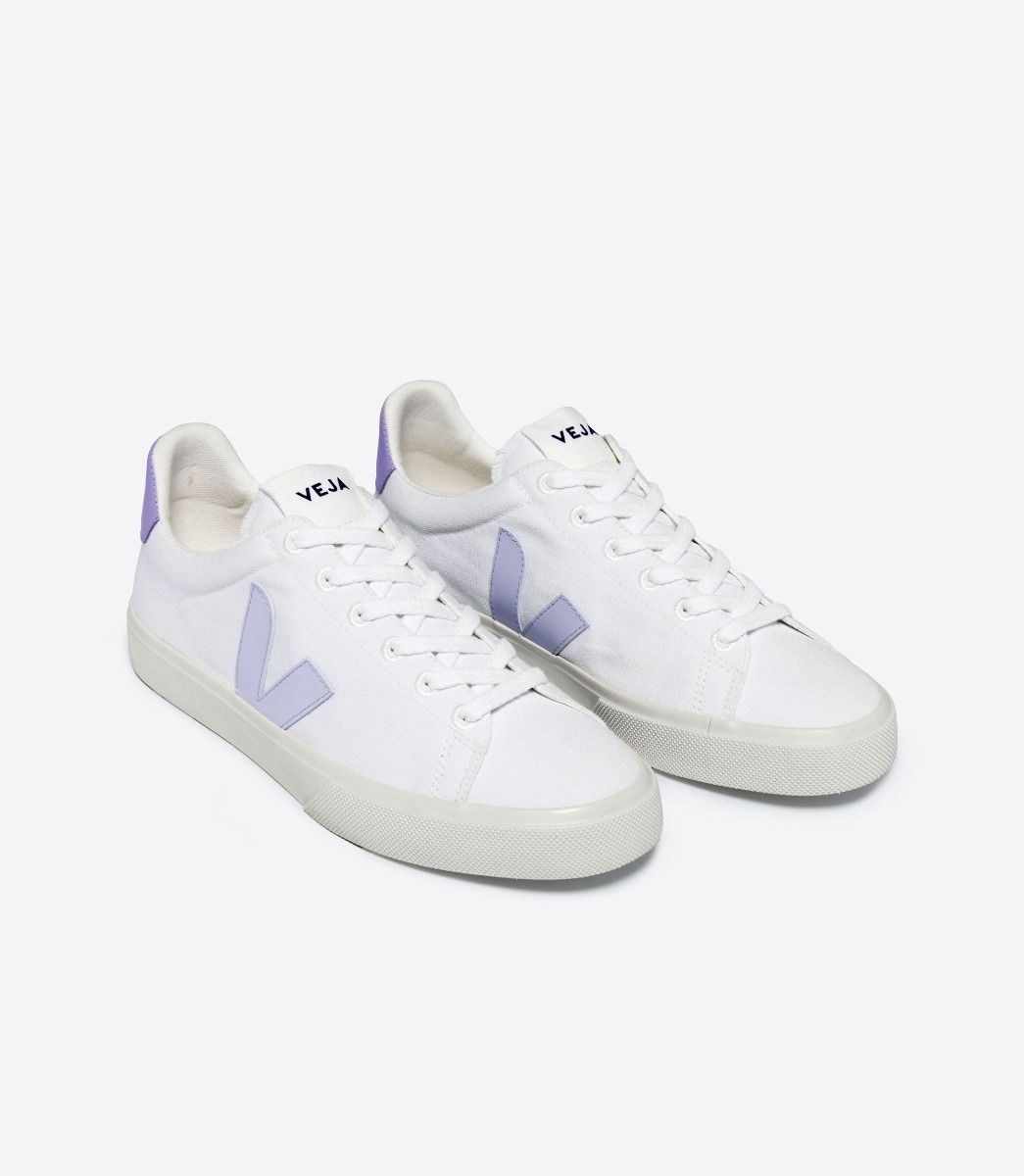 VEJA CAMPO CANVAS WHITE SWAN LAVANDE | VJ24186