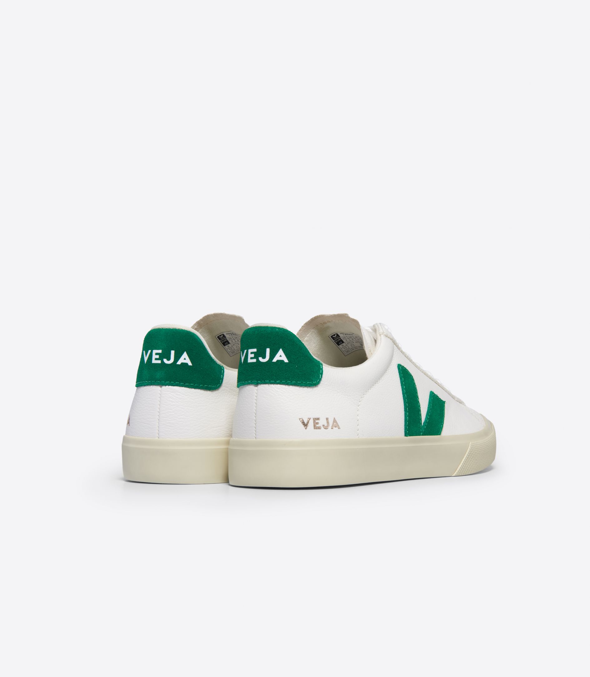 VEJA CAMPO LEATHER WHITE EMERAUDE | VJ24189