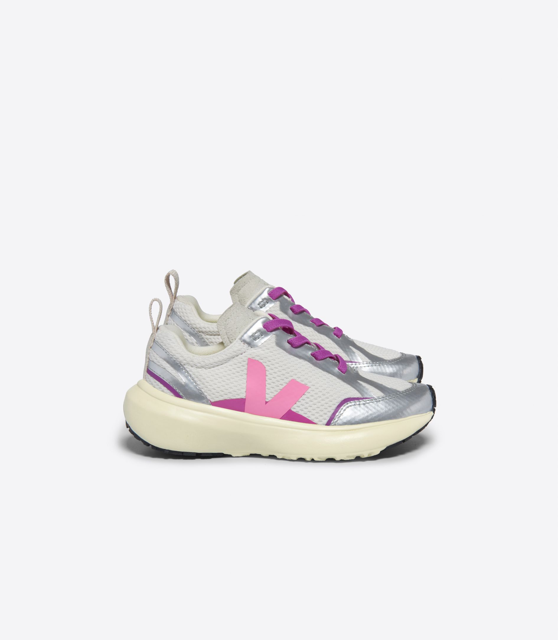 VEJA CANARY LIGHT ALVEOMESH GRAVEL MALIBU SILVER | VJ24884