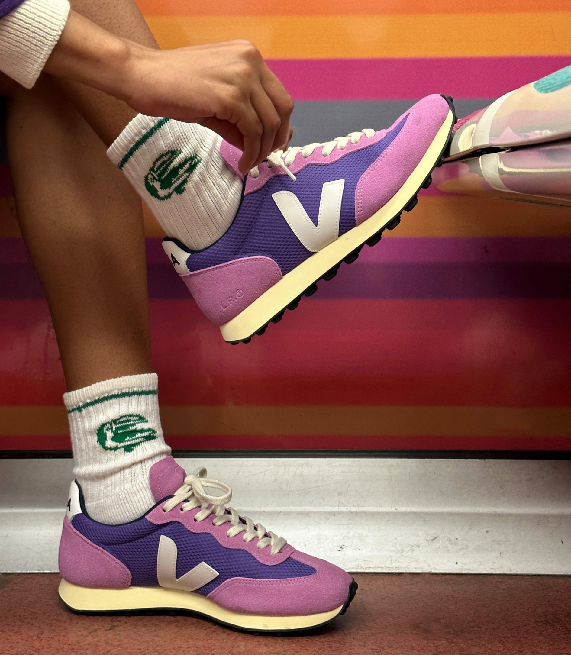 VEJA RIO BRANCO ALVEOMESH PURPLE WHITE | VJ24293