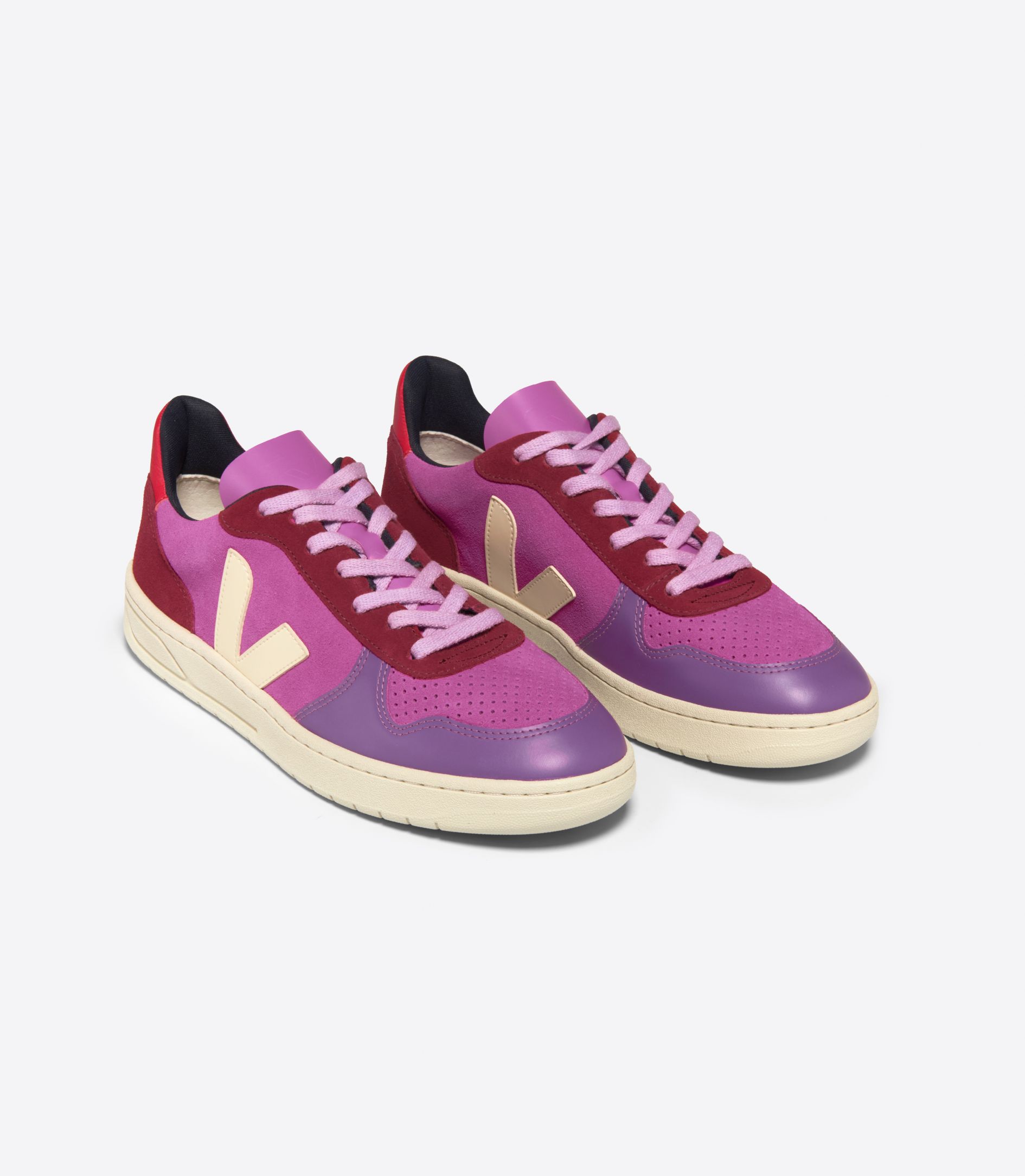 VEJA V-10 SUEDE MULTICO ULTRAVIOLET CALCAIRE | VJ24553
