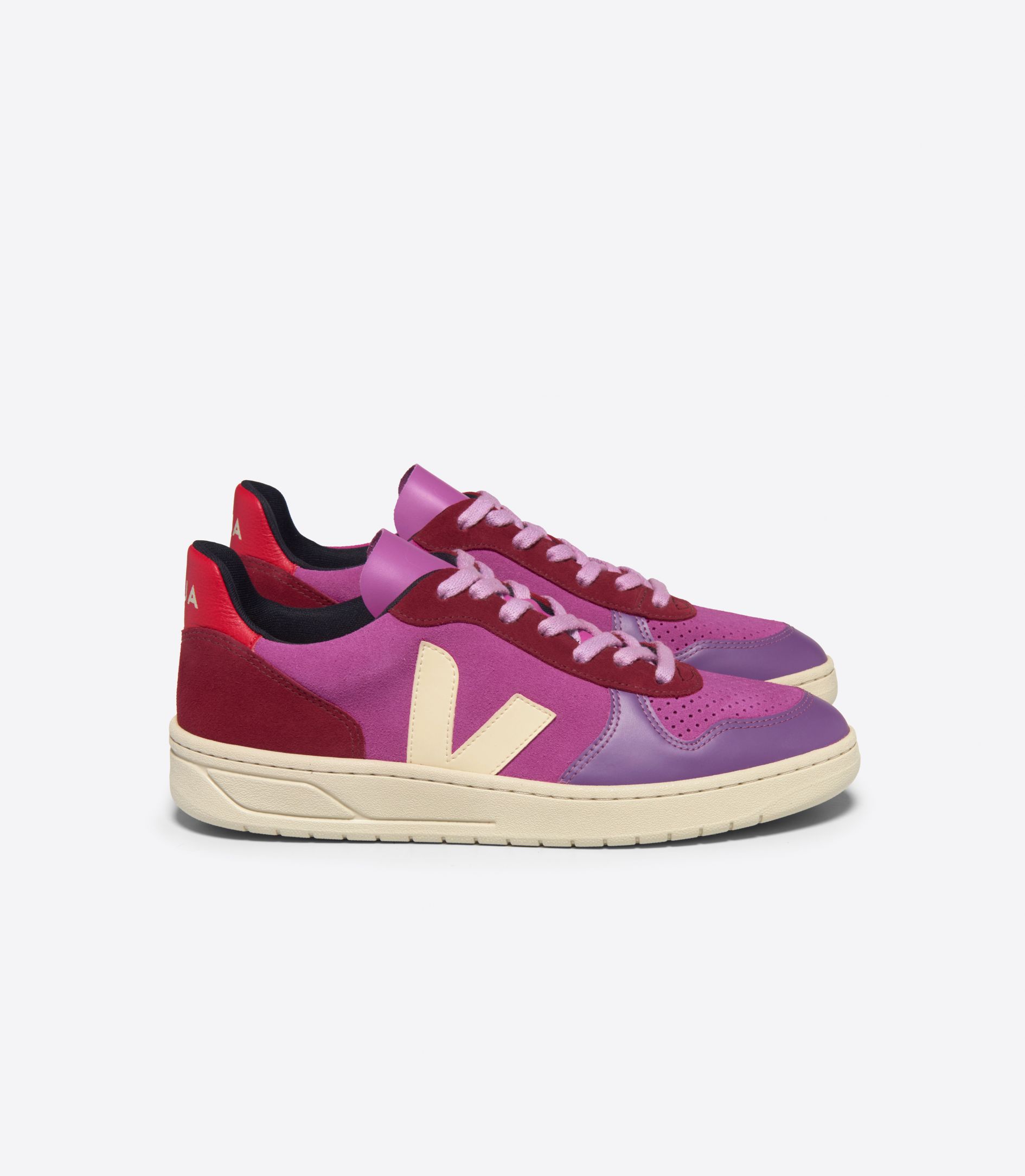 VEJA V-10 SUEDE MULTICO ULTRAVIOLET CALCAIRE | VJ24553