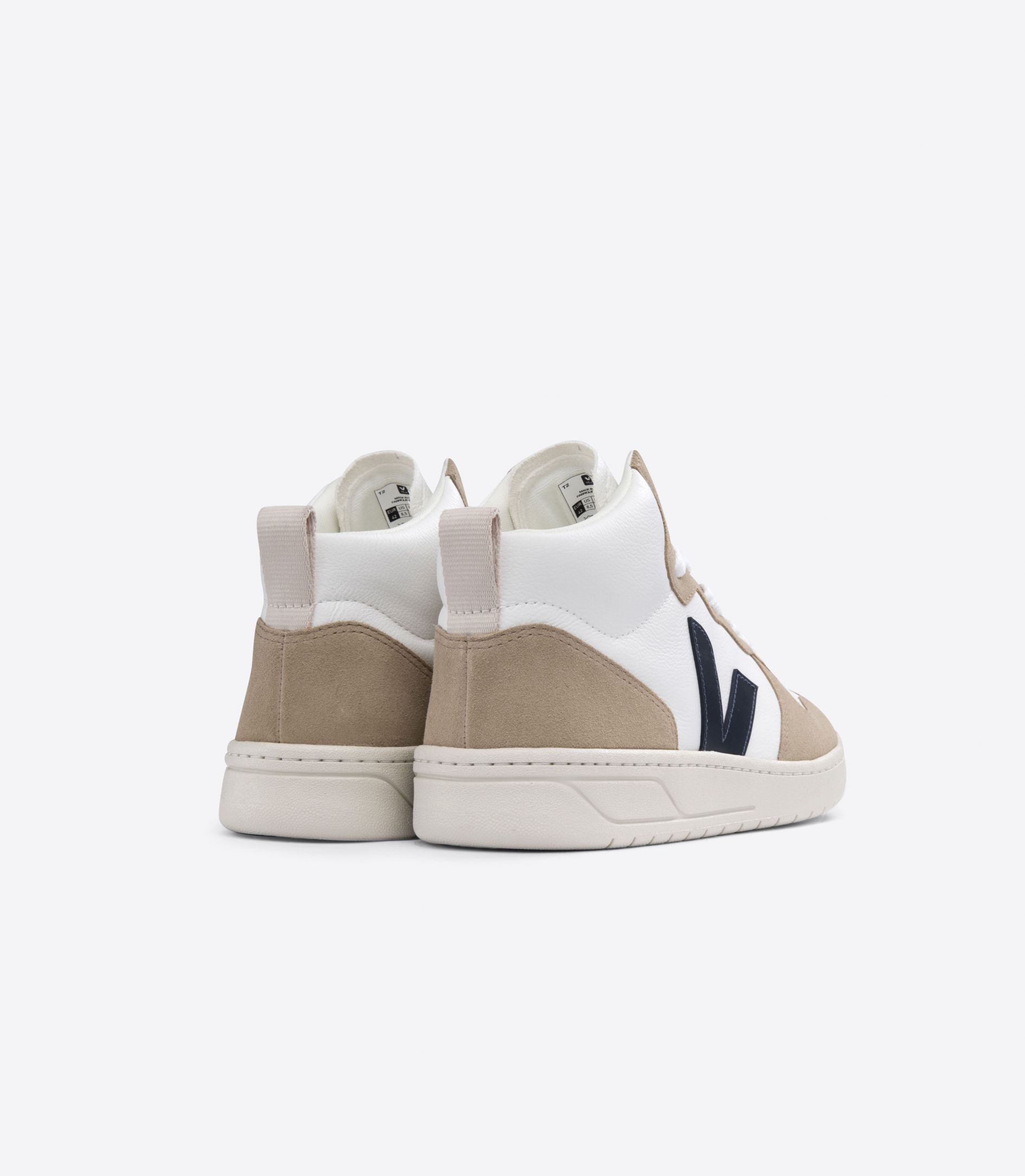 VEJA V-15 LEATHER WHITE NAUTICO SAHARA | VJ24315