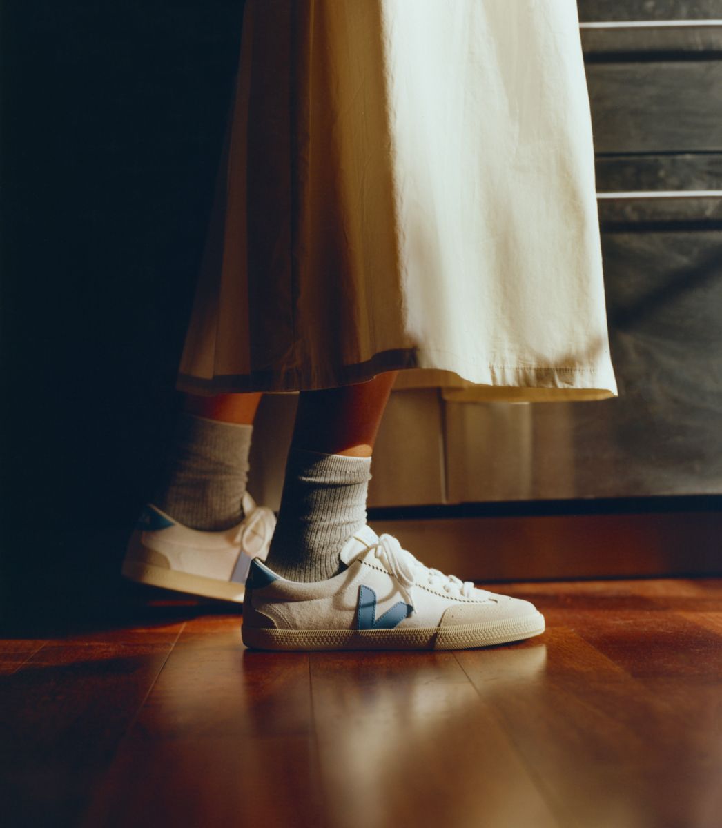 VEJA VOLLEY CANVAS WHITE AQUA | VJ24465